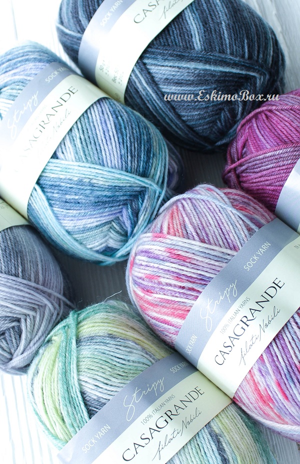 Пряжа Casagrande Stripy Пряжа Casagrande Stripy
